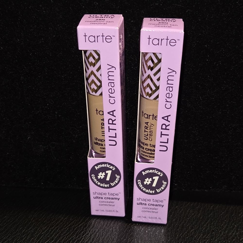 Final $-2 Tarte Shape Tape Ultra Creamy Concealers Travel Size in Medium-Tan